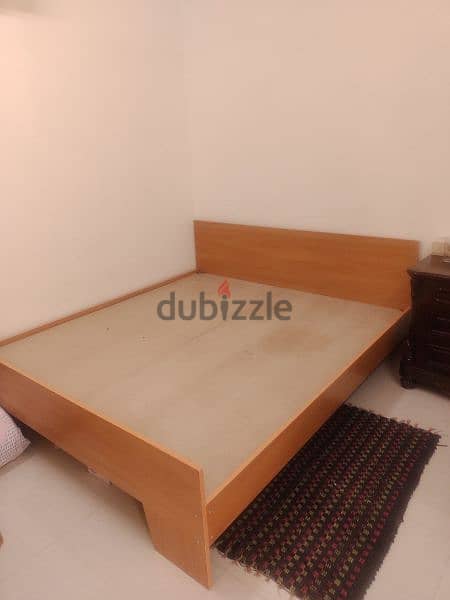 Bed with mattress good condition for urgent sale 1