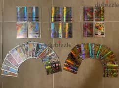 60 rare pokemon trading cards for kids & adults