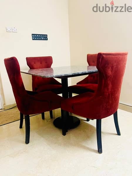 Dining table with 4 chairs 1