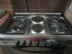 Electronic cooking Range,  4 burners+2 Hotplates