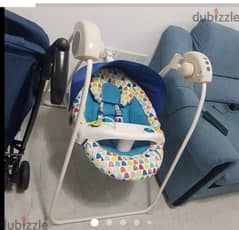 Baby electrical swing cradle/crib and walker