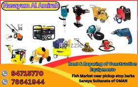 Rent, Reparing of Construction Equipments also Spare Parts 0