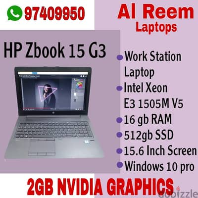 HP ZBOOK 2GB NVIDIA GRAPHICS XEON 16GB RAM 512GB SSD