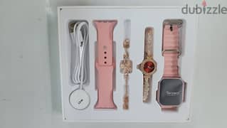 Ladies Smart Watch with strap and extra watch