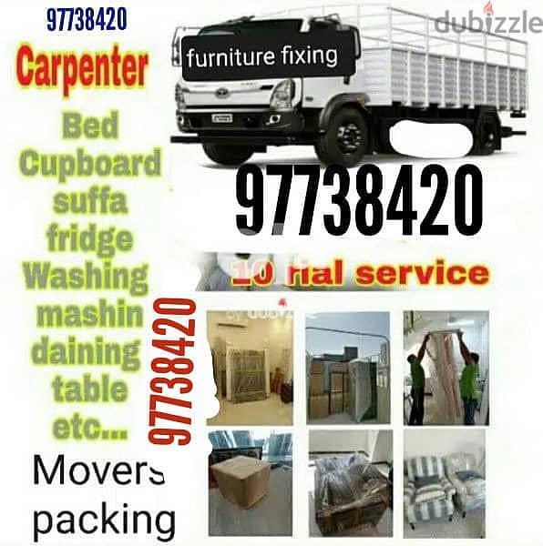 house shfting furniture fixing transport packing and installation all 0