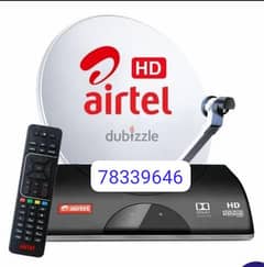 New,HD Airtel Receiver & subscription free six Months free