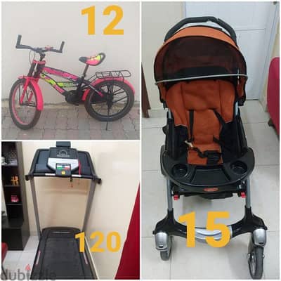 Proform Treadmill, Girls Bicycle and Kids Stroller/Pram