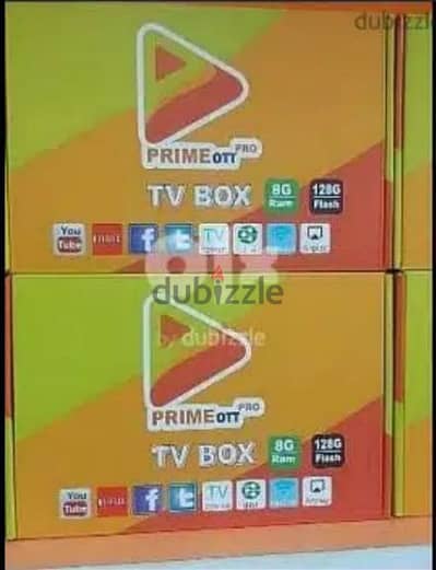 Yellow model android Box with 1year subscription all countries channel