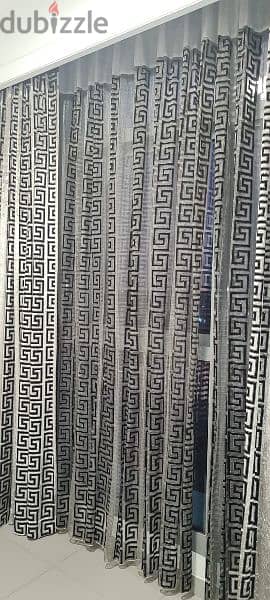 4 pieces big curtains front & back 1