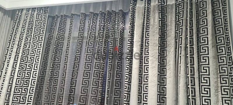 4 pieces big curtains front & back 4