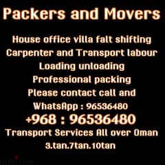 Packers and movers services transport