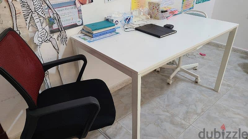 IKEA desk and chair, 23 omr 1