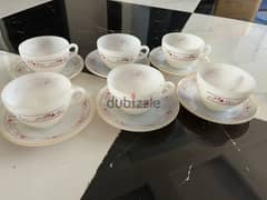 Brand new cup and saucer for sale. Set of 6. Assured gift on visit