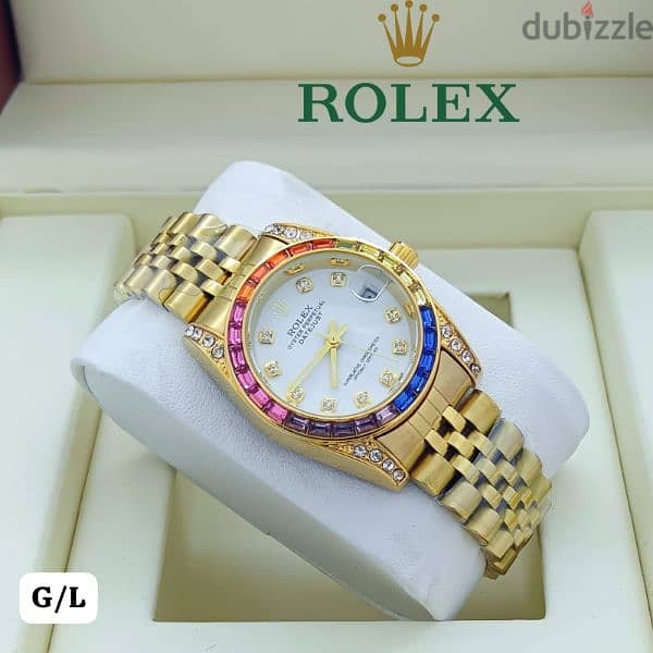 LATEST BRANDED  WOMAN'S MIXED WATCH 9