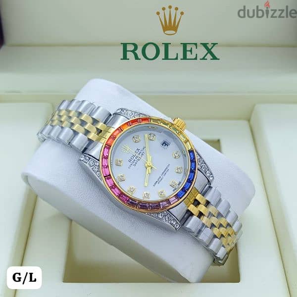 LATEST BRANDED  WOMAN'S MIXED WATCH 12