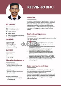 MBA Logistics & Supply Chain Management graduate looking for job