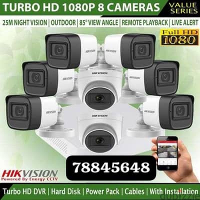 We do all type of CCTV Cameras  HD Turbo Hikvision Cameras  Bullet