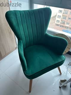 Aesthetic Green Accent Chair - Pan Home - Good Condition 0
