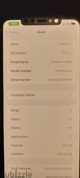 Iphone xs Max 512gb 2