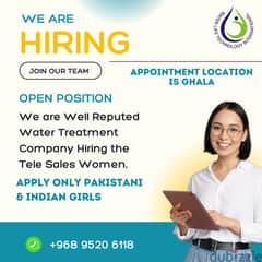 Tele Sales Women are Required 0