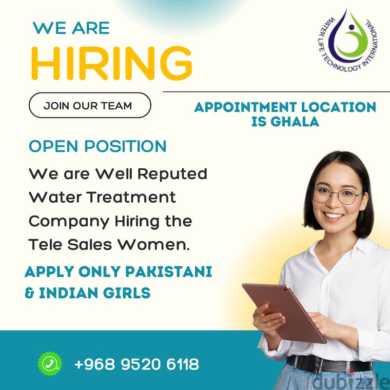 Tele Sales Women are Required 0