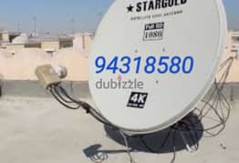 dish TV Nile sat Arab sat fixing.