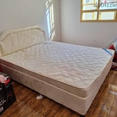 queen bed and sofa