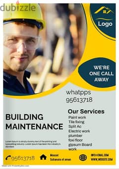 we are work all house building maintenance . our work is always unique