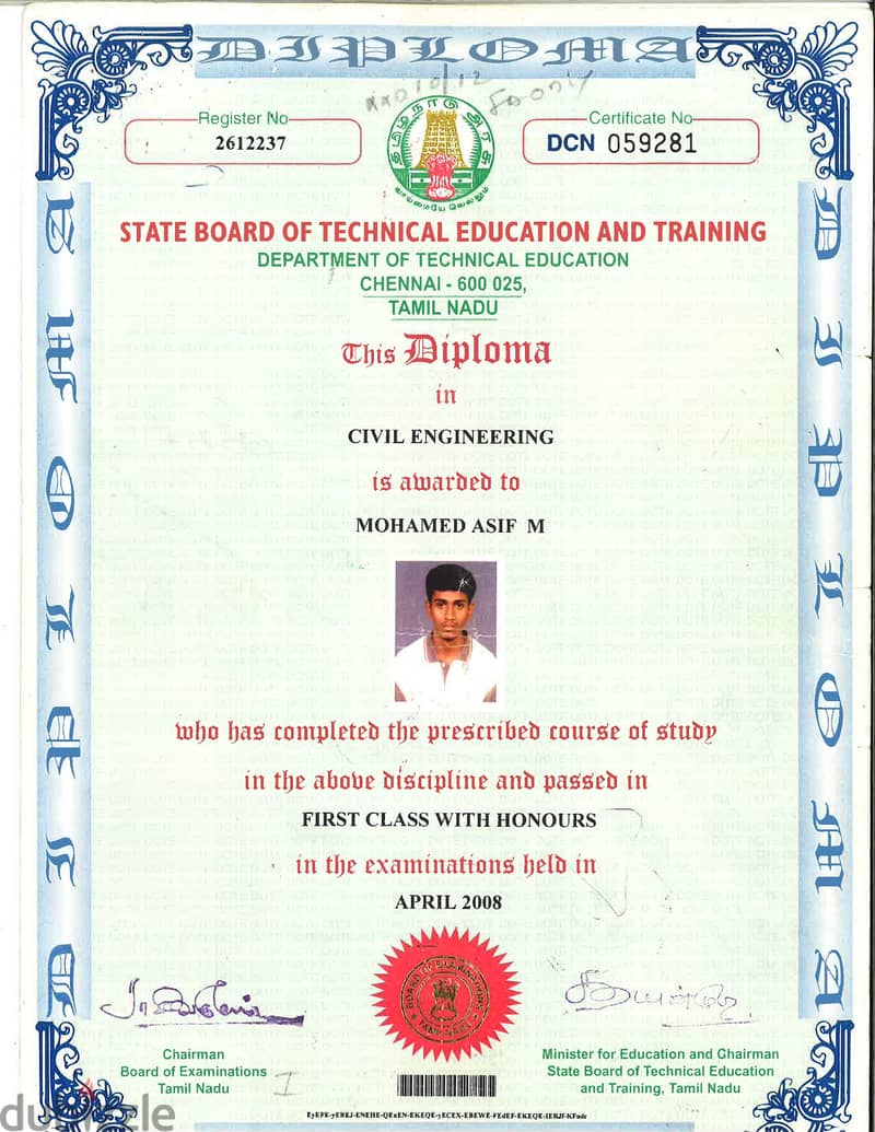 Diploma Civil Engineer 6