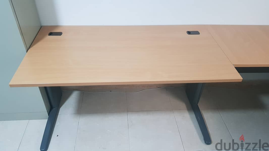 Office tables L shape ( three peices ) 1