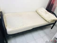 good condition single bed and cot for sale