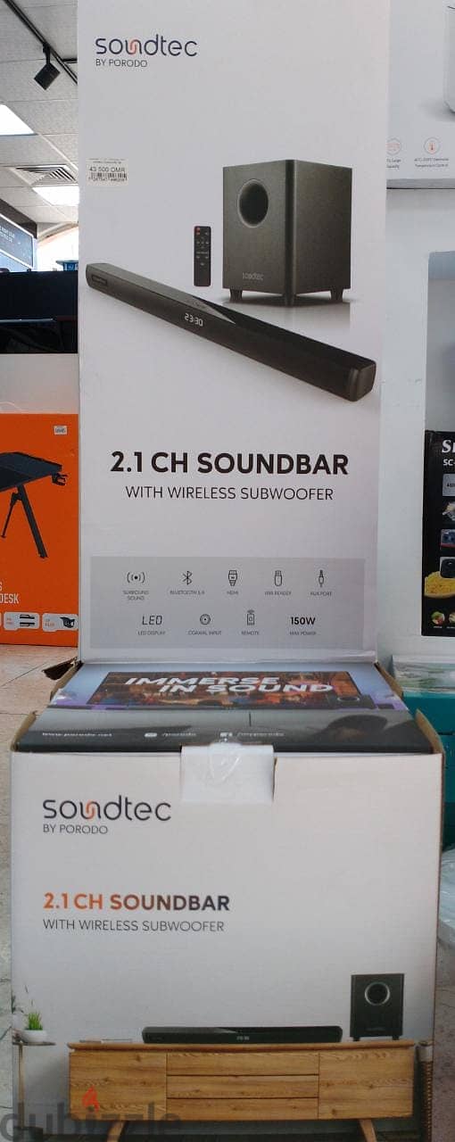 Soundtec 2.1 ch soundbar wireless subwoofer (!NewStock!) 1