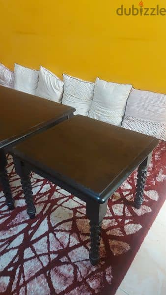 Solid Wood Coffee Table Set 3