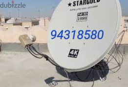home service dish TV Nile sat Arab sat fixing