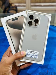 iPhone 15 pro 256GB - natural titanium - 02-02-2025 apple warranty -
