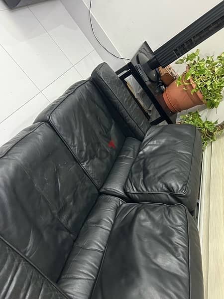 Good condition leather sofa set for *URGENT SALE* 5