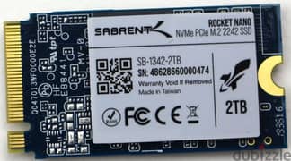 2TB SSD NVMe PCIe M. 2 2242