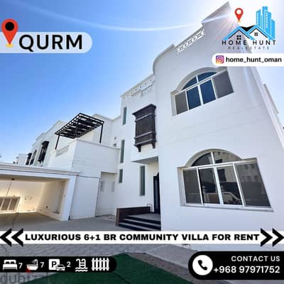 QURM | LUXURIOUS 6+1 BR COMMUNITY VILLA FOR RENT