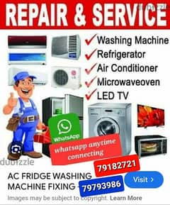 All ac refrigerator freezer full automatic washing machine repair