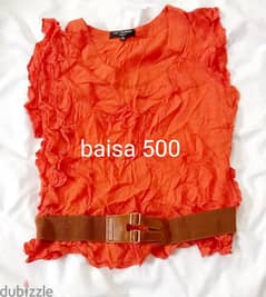 used blouse, 500 baisa , size XL, good condition, whats up 91252037 0