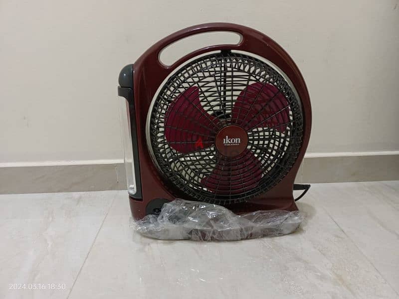 Rechargeable fan with light 2
