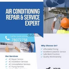 AC installation and service work