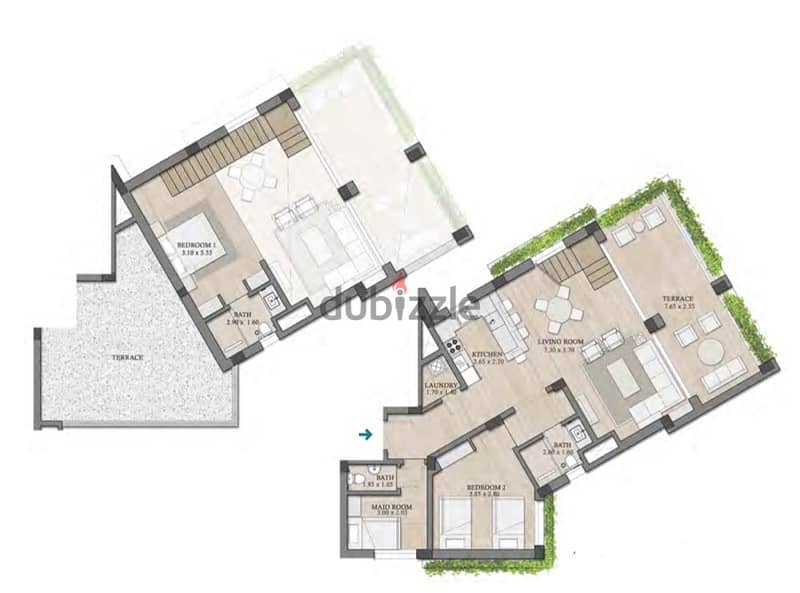 3 BEDROOM DUPLEX APARTMENT IN MUSCAT BAY (FREE HOLD) 1