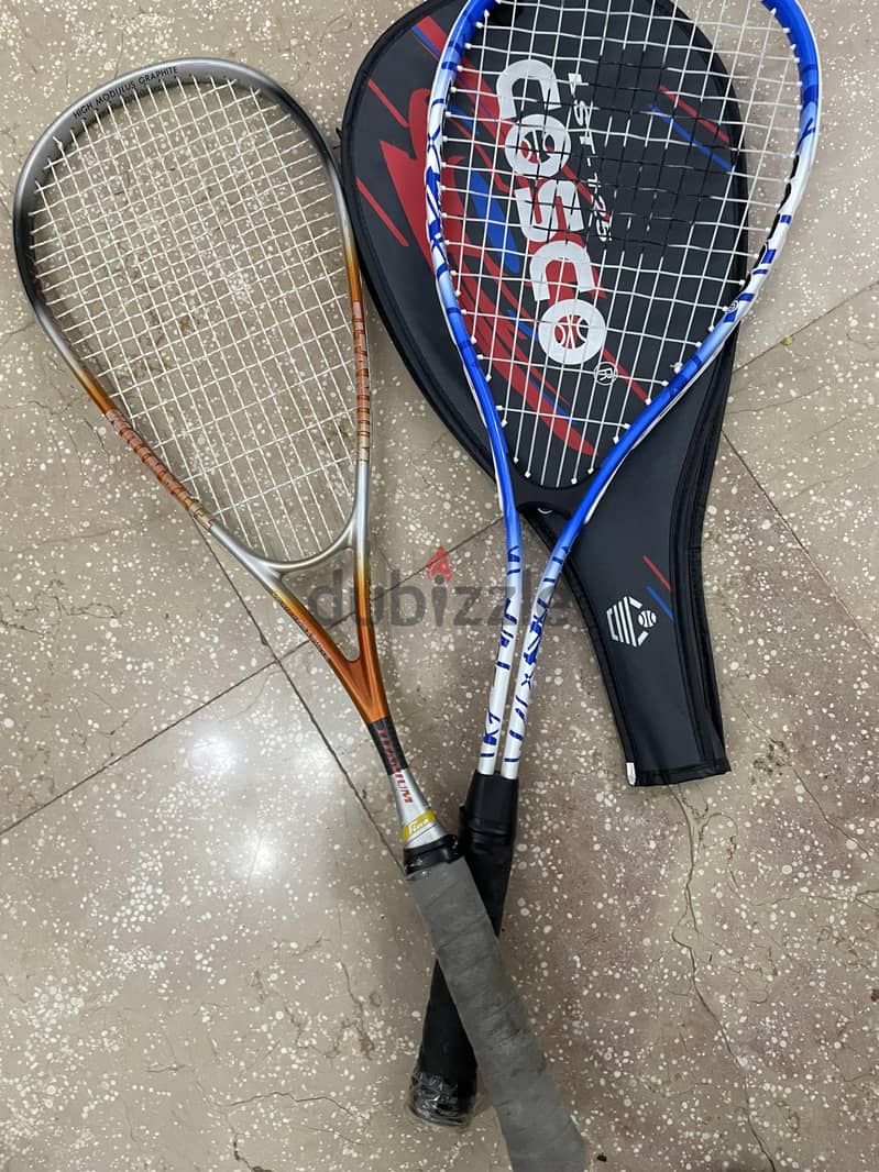 2 Squash Rackets 1