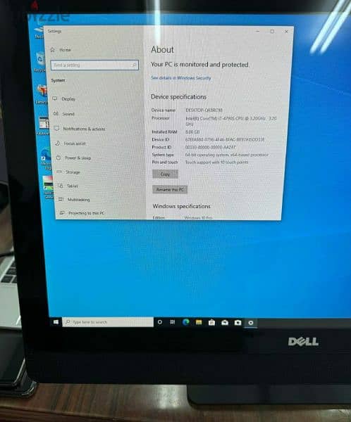 Dell All in 1 pc optilex 3020 core i7 1