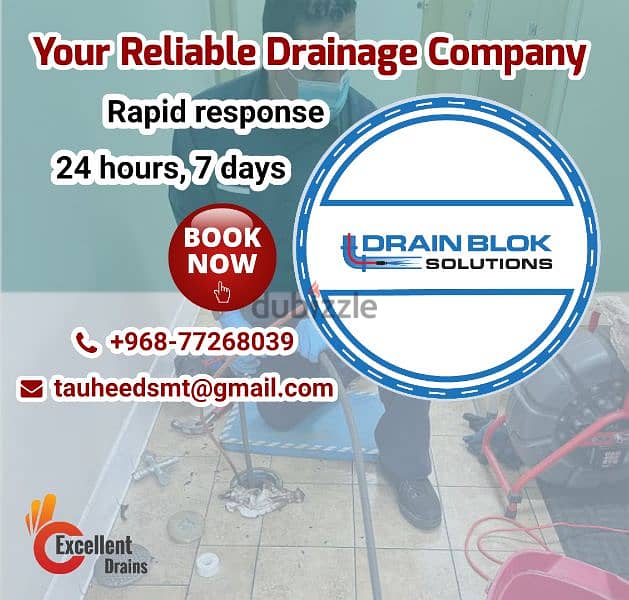 Clogged drainage plumber | Blockage drain cleaner 1