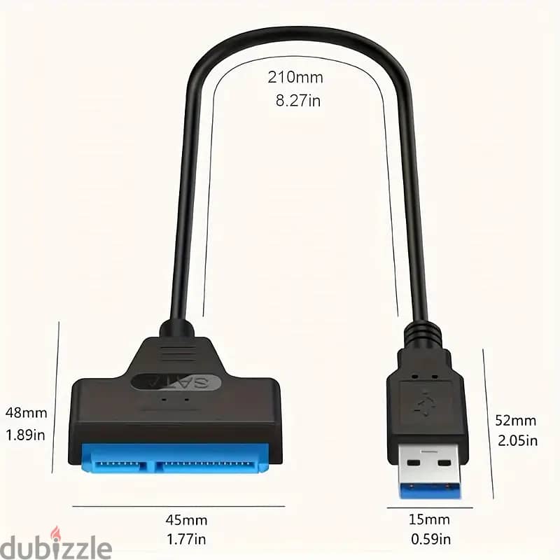 Hard Drive Adapter Cable SATA to USB 3.0 Adapter Cable for 2.5 Inch 1