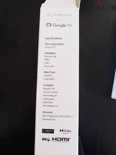 homatics opening system Google TV 2gb ram and 32 storage