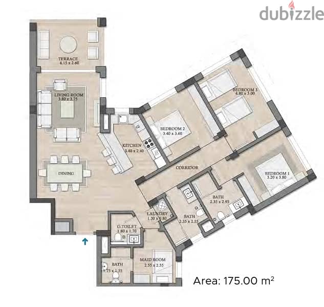 3-BEDROOM APARTMENT IN MUSCAT BAY شقة بثلاث غرف في خليج مسقط 4