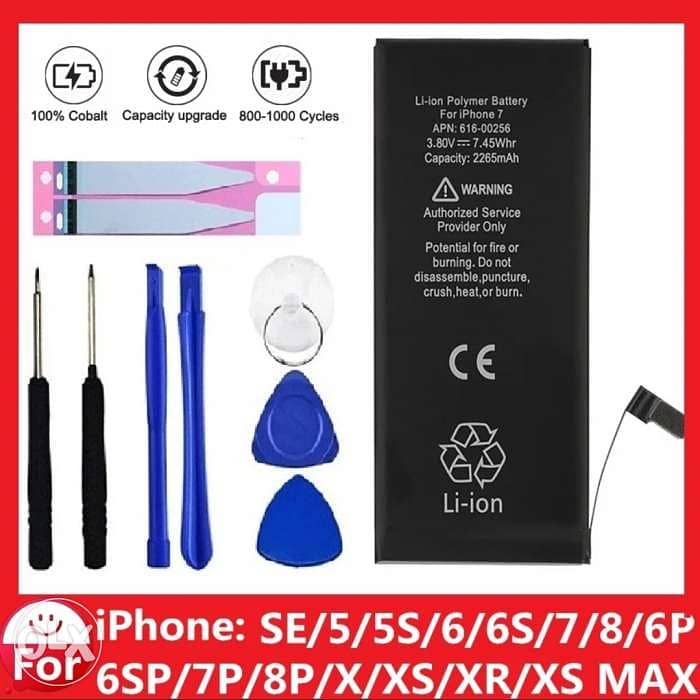 Orignial New Quality Battery For iPhone 6S 6 5S 5C X SE 6p 6sp 7 8 Plu 3